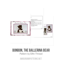 Bonbon, the Ballerina Bear amigurumi pattern by Elfin Thread