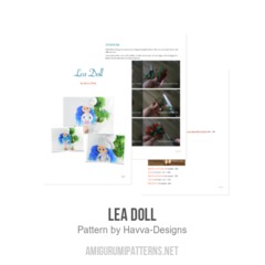 Lea Doll amigurumi pattern by Havva Designs