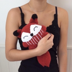 Eric the fox and his family amigurumi by Madelenon