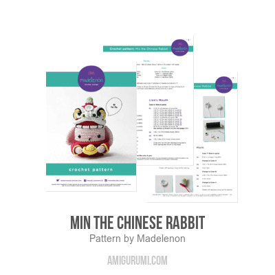 Min the Chinese Rabbit amigurumi pattern - Amigurumi.com