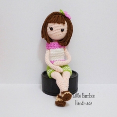 Blossom The Girl In Shorts amigurumi pattern by Little Bamboo Handmade