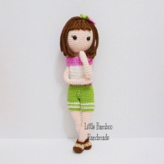 Blossom The Girl In Shorts amigurumi by Little Bamboo Handmade