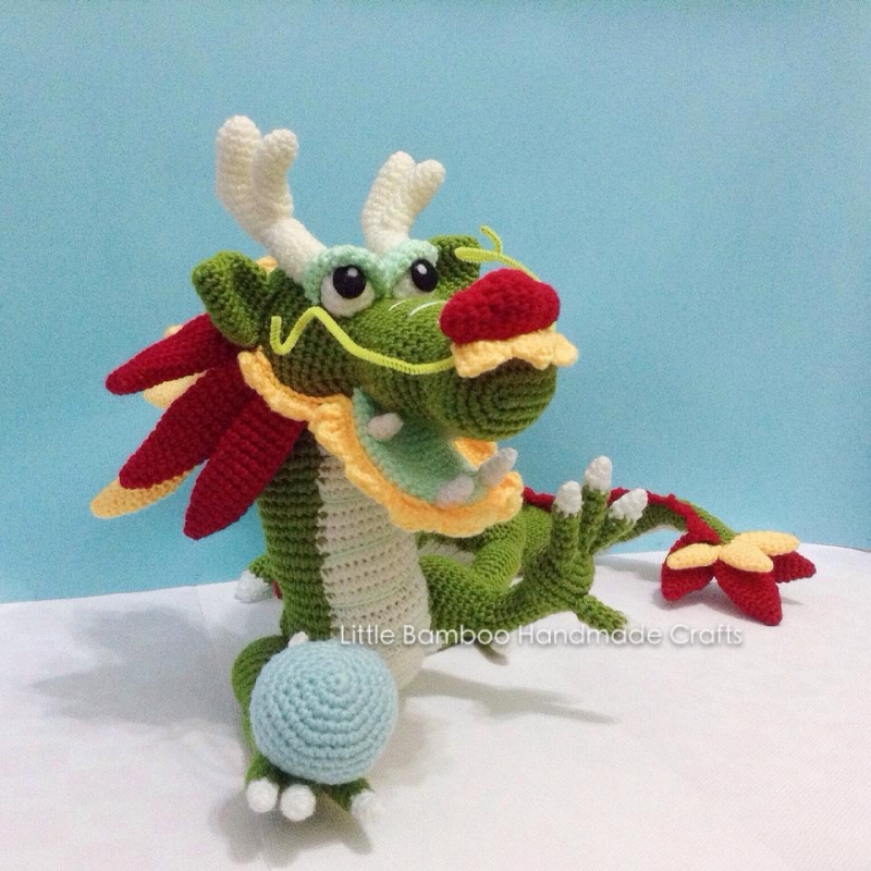 Chinese dragon amigurumi pattern