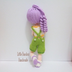 Lavender Girl amigurumi by Little Bamboo Handmade