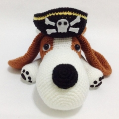 Pirate Dog amigurumi pattern by Little Bamboo Handmade