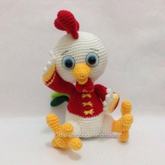 The Prosperity Rooster amigurumi by Little Bamboo Handmade