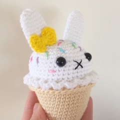 Bunny Ice Cream amigurumi by Super Cute Design