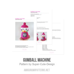 Gumball Machine amigurumi pattern by Super Cute Design