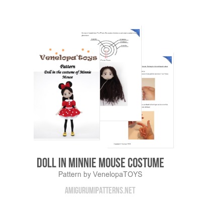 minnie mouse doll crochet pattern