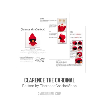 Cardinal Amigurumi - PDF Crochet Pattern