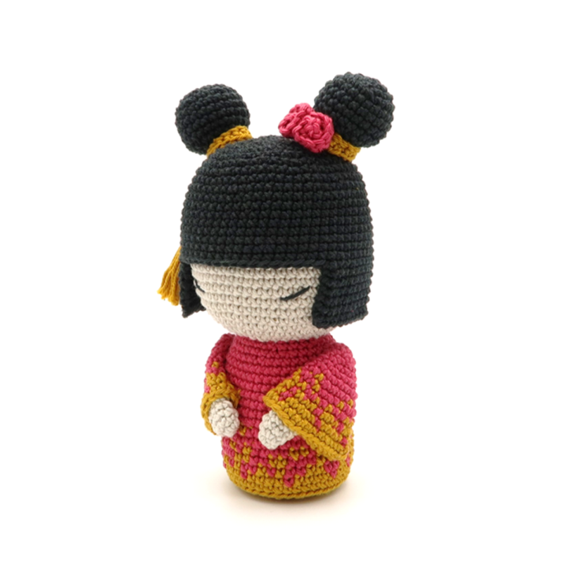 crochet kokeshi doll pattern free