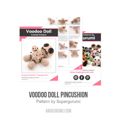 voodoo doll pincushion crochet pattern