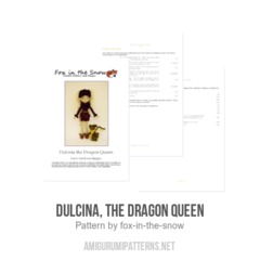 Dulcina, the Dragon Queen amigurumi pattern by Fox in the snow designs
