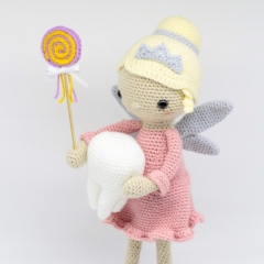 Molly the Sweet Tooth Fairy amigurumi by Hello Yellow Yarn