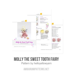 Molly the Sweet Tooth Fairy amigurumi pattern by Hello Yellow Yarn