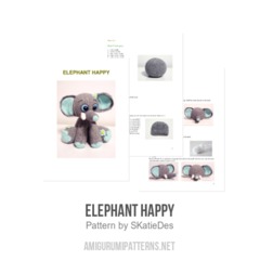 Elephant Happy amigurumi pattern by SKatieDes