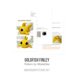 Goldfish Finley amigurumi pattern by SKatieDes