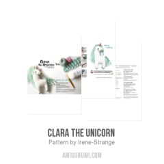 Clara The Unicorn  amigurumi pattern by Irene Strange