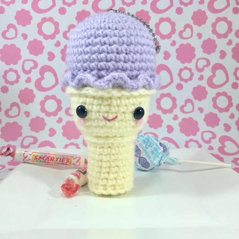 Rainbow Sherbet Swirl Cone Bundle Amigurumi Pattern