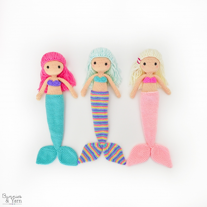 crochet mermaid doll