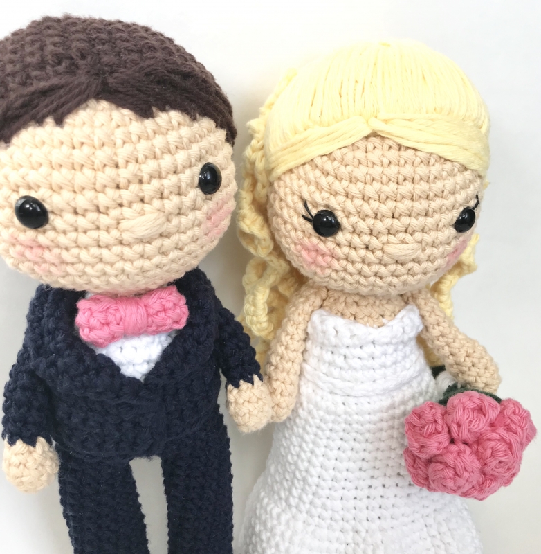 Bride and Groom amigurumi pattern