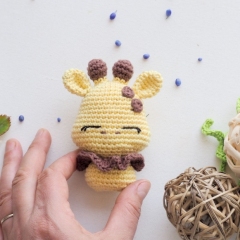 mini toys: giraffe, bunny, fox, bear, dragon and reindeer amigurumi by RNata