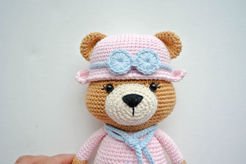 aviator teddy bear