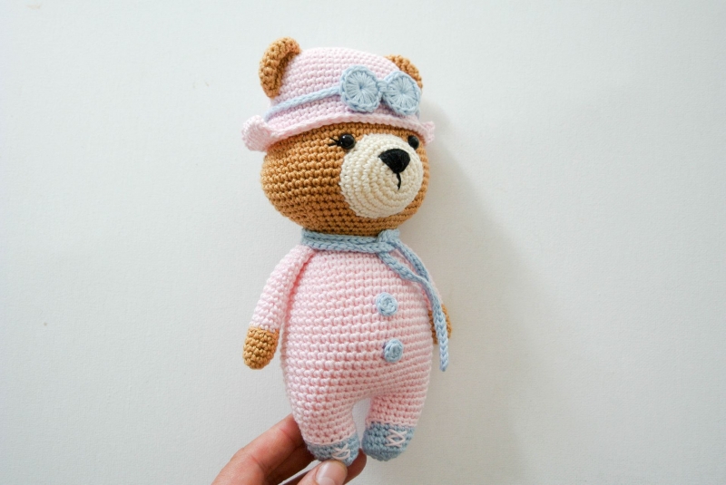 aviator teddy bear