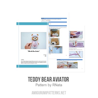 Teddy Bear Aviator amigurumi pattern - Amigurumi.com