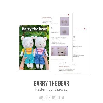 Barry the bear amigurumi pattern - Amigurumi.com