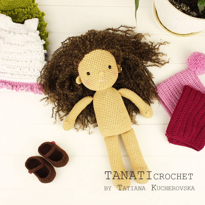 Waldorf doll Without clothing amigurumi pattern