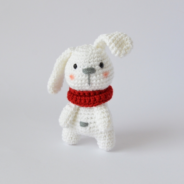 stuffed christmas bunny