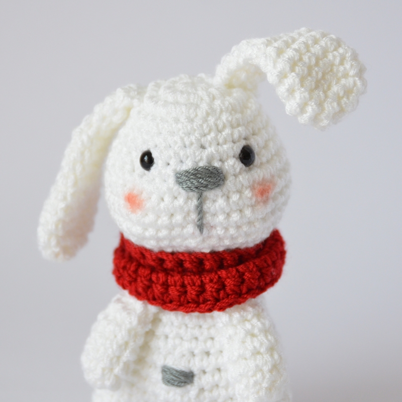 stuffed christmas bunny