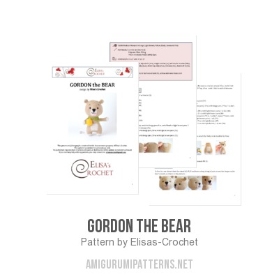 Gordon the Bear amigurumi pattern - Amigurumi.com