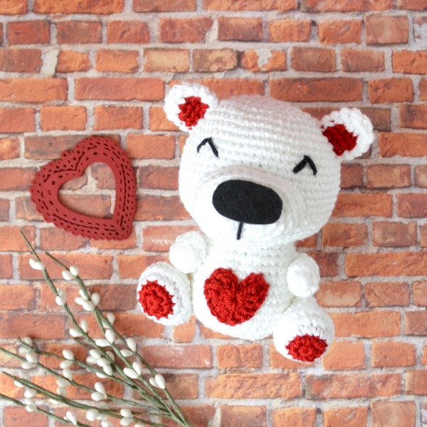 teddy bear valentine craft