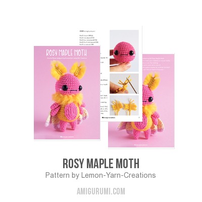 Rosy Maple Moth Cross Stitch Kit, code 8-473 Klart