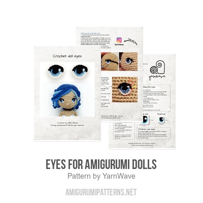 Eyes for amigurumi dolls amigurumi pattern 