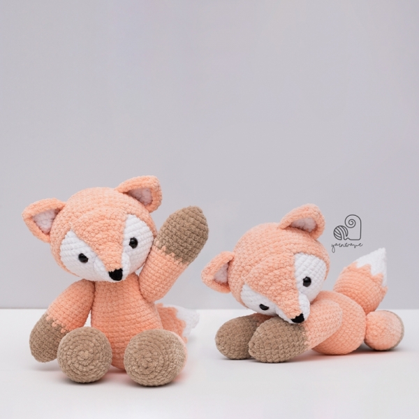 fluffy fox stuffed animal