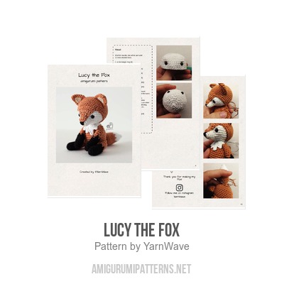 CROCHET PATTERN Lucy the Fox Pacifier Clip Crochet Amigurumi