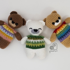 Rainbow Teddy - Free amigurumi pattern