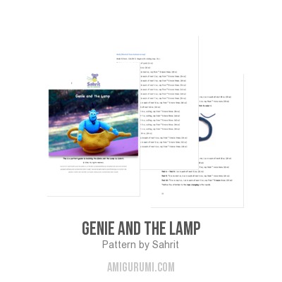 Oblee Marketplace  Turma do Aladdin - Coleção Completo - Aladim Jasmine  Gênio Lâmpada Abu e Tapete - Amigurumi Crochê