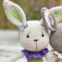 Lace collar bunny amigurumi pattern - Amigurumi.com