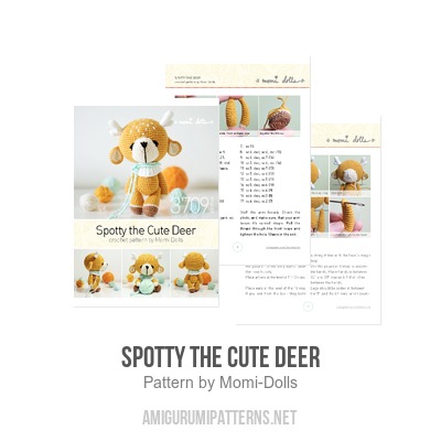 Spotty the Cute Deer amigurumi pattern - Amigurumi.com