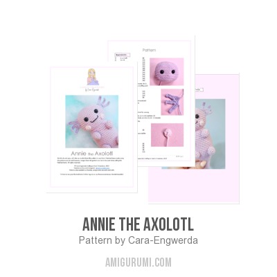 Annie the Plush Axolotl amigurumi pattern 