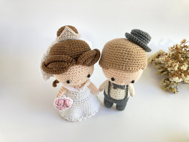 Bride and groom amigurumi free clearance pattern