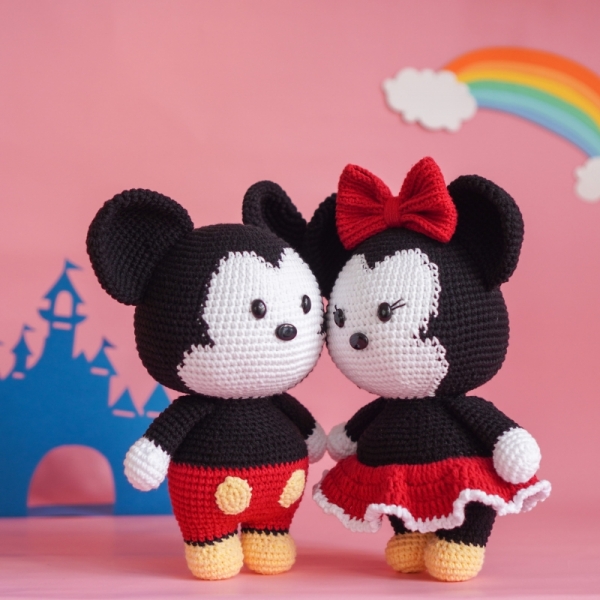 Mickey & Minnie amigurumi pattern - Amigurumi.com