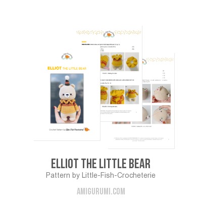 Elliot the little Bear amigurumi pattern - Amigurumi.com