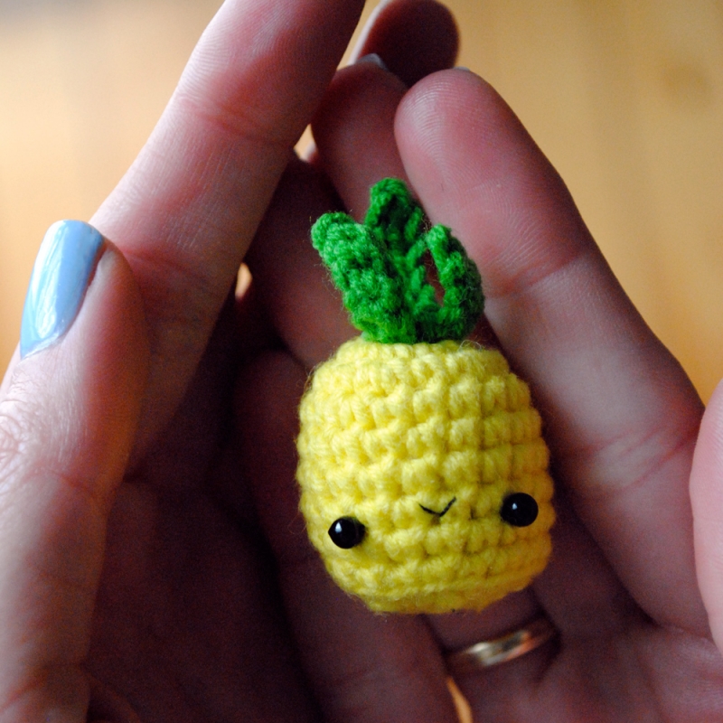 Tiny Pineapple - Free amigurumi pattern