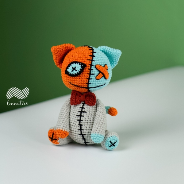 creepy cat plush