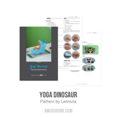 Yoga Dinosaur amigurumi pattern by Lennutas